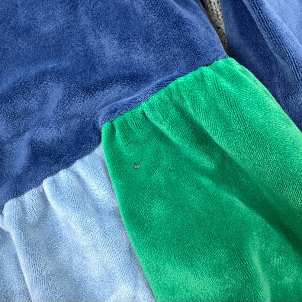 Mini Boden Rainbow Velour Girls Twirl Dress 3/4